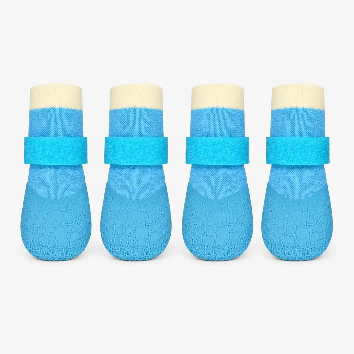Pack of 4 Waterproof Dog Boots, Silicone Non-Slip and Wear-Resistant Pet Shoes, Outdoor Sports Puppy Shoes, Paw-Protecting Booties, Can Be Used as Socks or Shoes