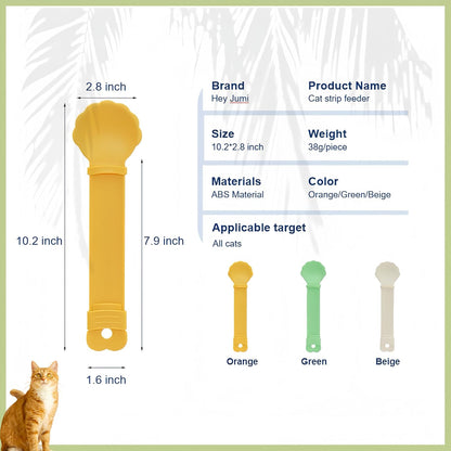 Elevate Snack Time with Our 2-Piece Cat Strip Feeder Set - Lickable Treat Dispenser for Happy Cats in Stylish Colors!
