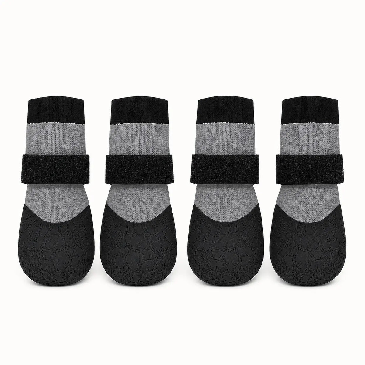 Pack of 4 Waterproof Dog Boots, Silicone Non-Slip and Wear-Resistant Pet Shoes, Outdoor Sports Puppy Shoes, Paw-Protecting Booties, Can Be Used as Socks or Shoes