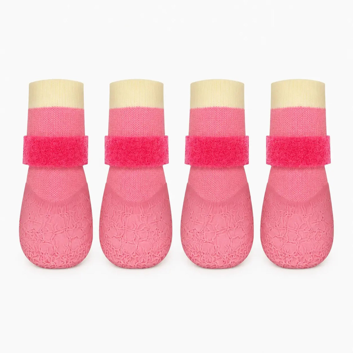 Pack of 4 Waterproof Dog Boots, Silicone Non-Slip and Wear-Resistant Pet Shoes, Outdoor Sports Puppy Shoes, Paw-Protecting Booties, Can Be Used as Socks or Shoes
