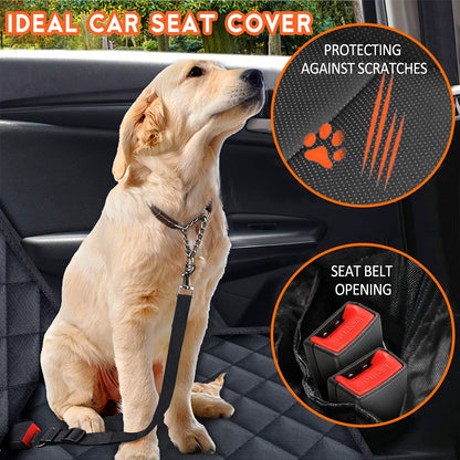 Premium Dog Car Seat Cover - Protective Back Seat Cover for Pets
