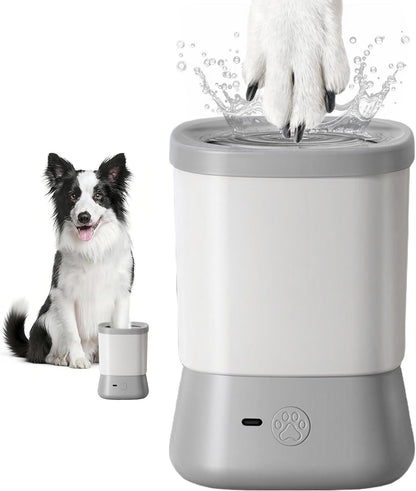 Electric Dog Paw Cleaner - Automatic Two-Speed Foot Washer for Medium to Large Dogs and Cats