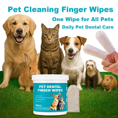 Edenwag Veterinary-Recommended Pet Dental Wipes for Dogs and Cats – Freshens Breath, Reduces Plaque and Tartar, Promotes Healthy Gums, Alternative to Traditional Toothbrushes and Toothpaste