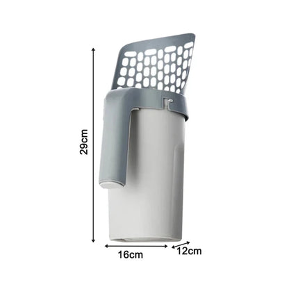 Premium Cat Litter Scoop with Refill - Reusable Pet Cleaning Tool for Efficient Cat Waste Management