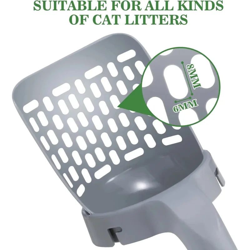 Premium Cat Litter Scoop with Refill - Reusable Pet Cleaning Tool for Efficient Cat Waste Management