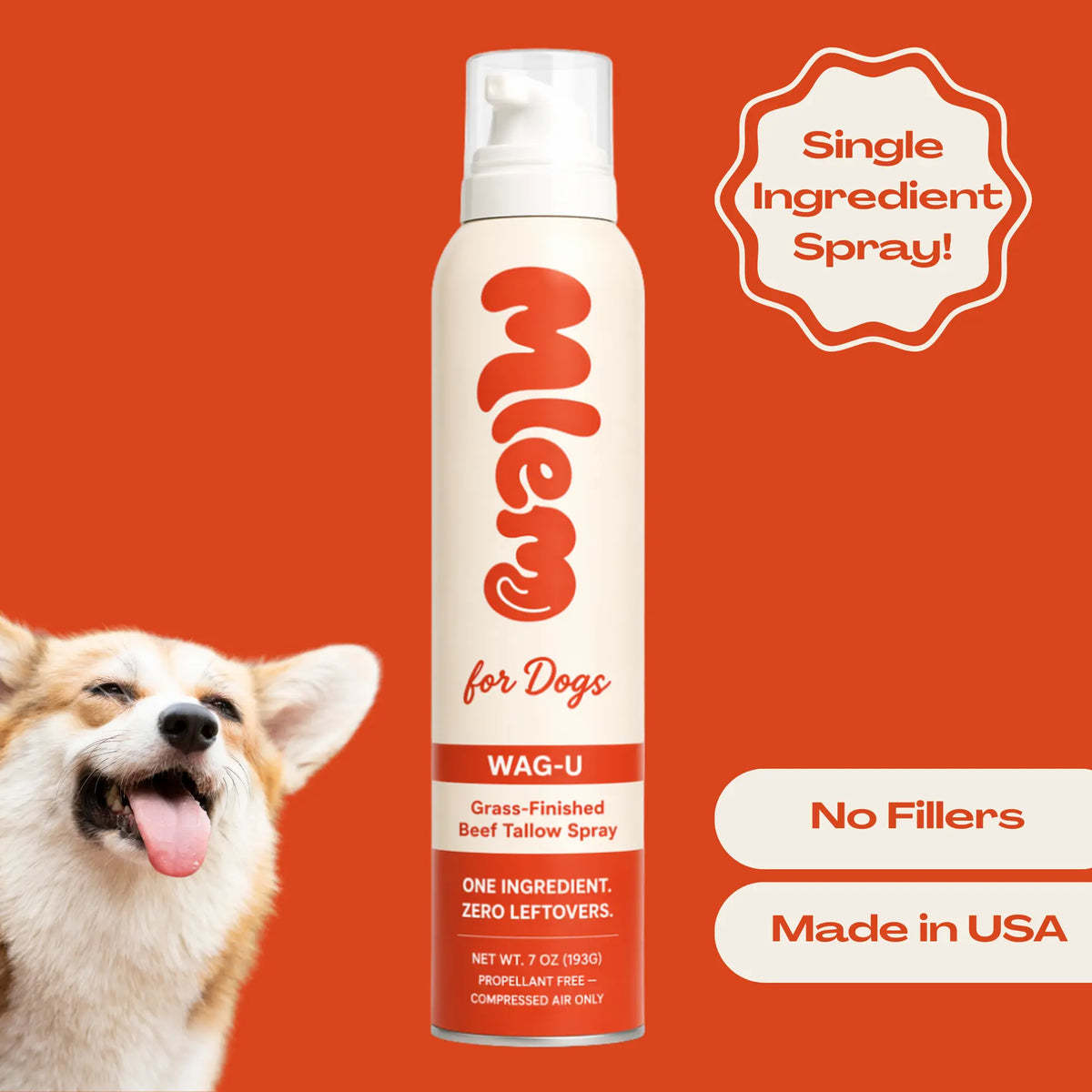 Mlem - Beef Topper Spray for Dogs, Pet Food Topper for Canine Nutrition Enhancement
